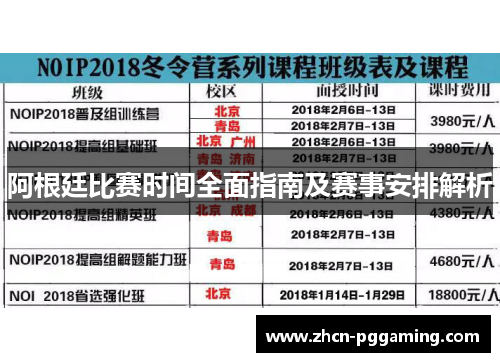 阿根廷比赛时间全面指南及赛事安排解析