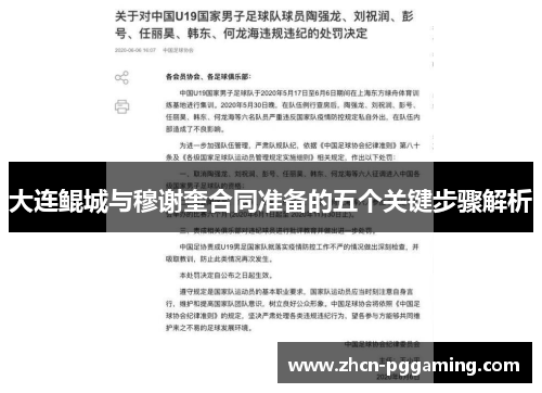 大连鲲城与穆谢奎合同准备的五个关键步骤解析
